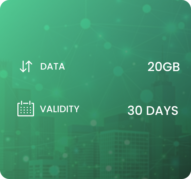 North America eSIM plan 30 days 20GB | Flexsim