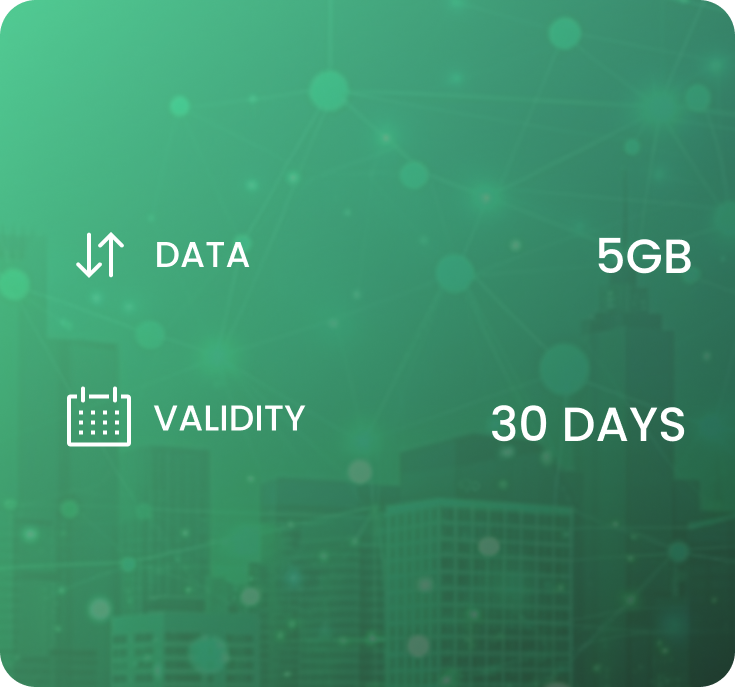 Ireland eSIM Plan 30 Days 5GB | FlexSim