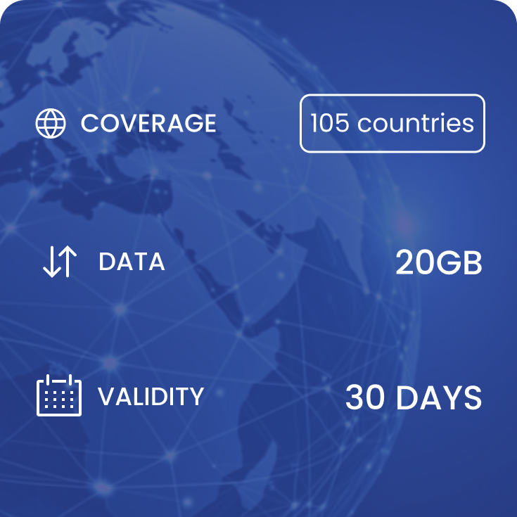Global (30 days, 20GB)